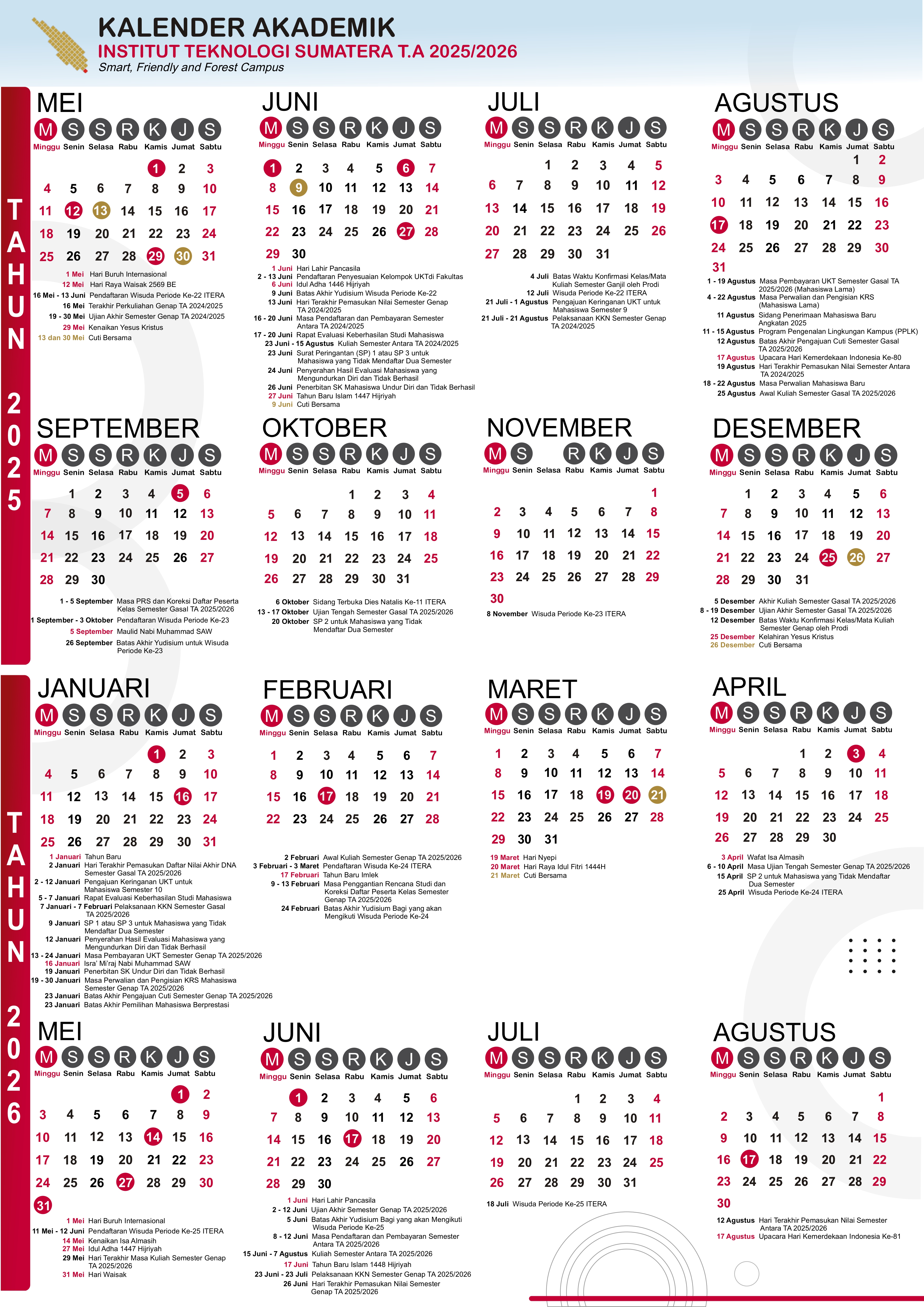 Kalender Akademik Teknik Telekomunikasi 2025-2026